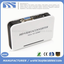 HD VGA-HDMI VGA Audio a HDMI Convertidor de Video Convertidor Caja Adaptador